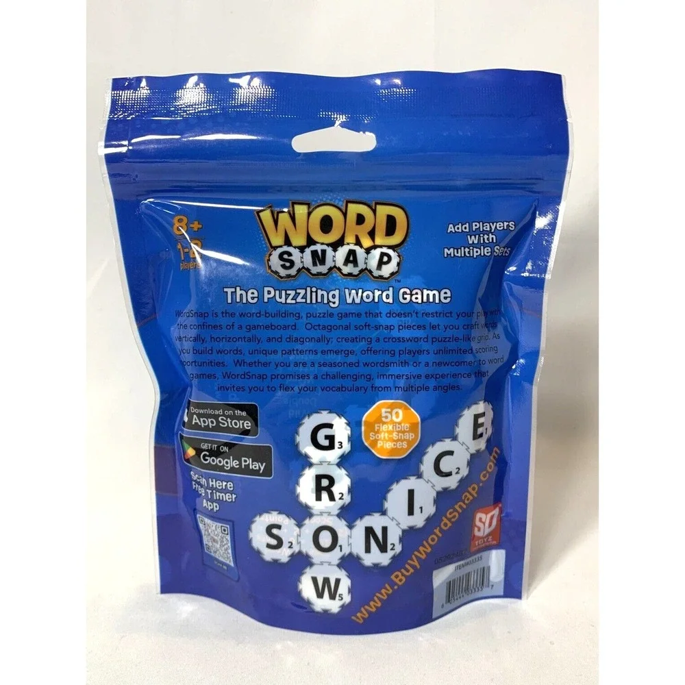 Word Snap Game Travel Edition for Age 8+  Scrabble Homeschool Vocabulary‎